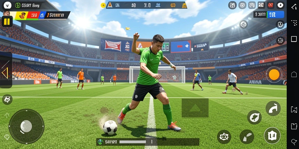 Tampilan gameplay 55RT yang menegangkan dan interaktif.