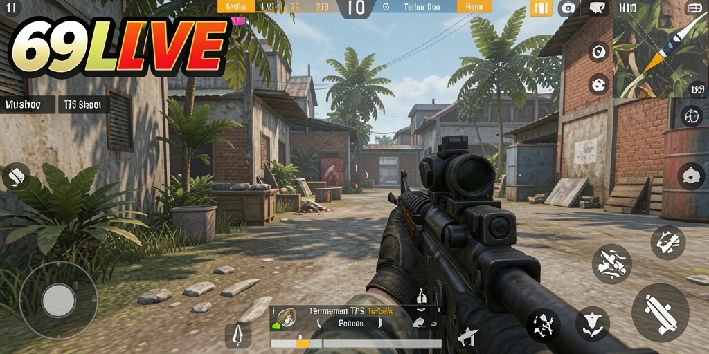 Tampilan gameplay seru dengan grafis yang menawan di 69LIVE.