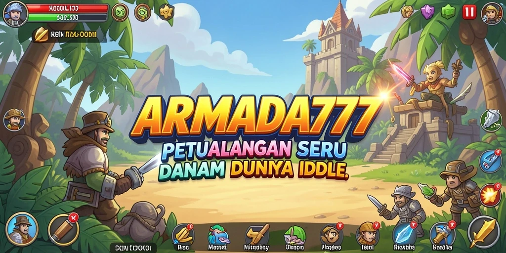 Screenshot <strong>ARMADA777</strong> menampilkan gameplay Idle yang menarik dan penuh warna.