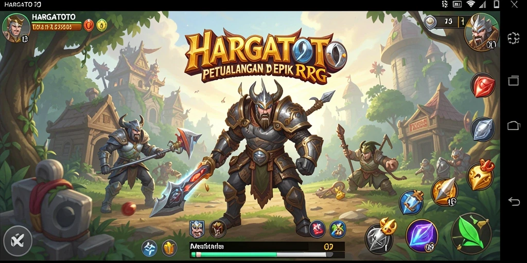 Tampilan gameplay HARGATOTO yang menakjubkan dan penuh aksi.