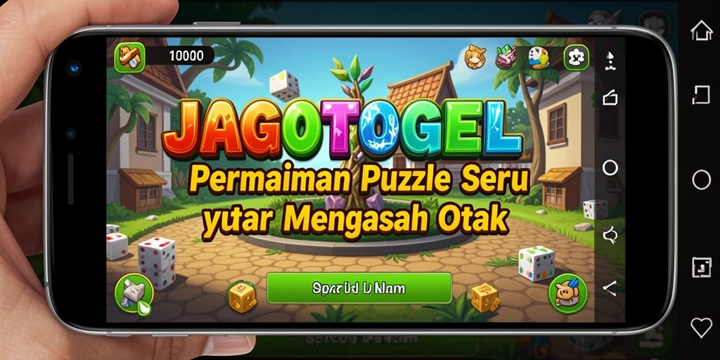 Screenshot tampilan gameplay JAGOTOGEL yang menampilkan tantangan puzzle.