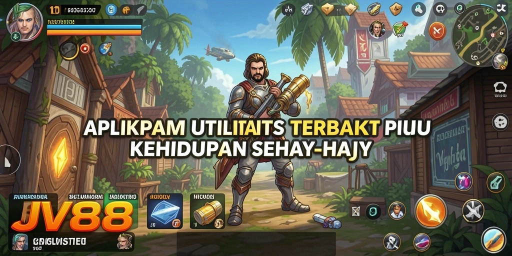 Tampilan antarmuka aplikasi JV88 yang sederhana dan fungsional.