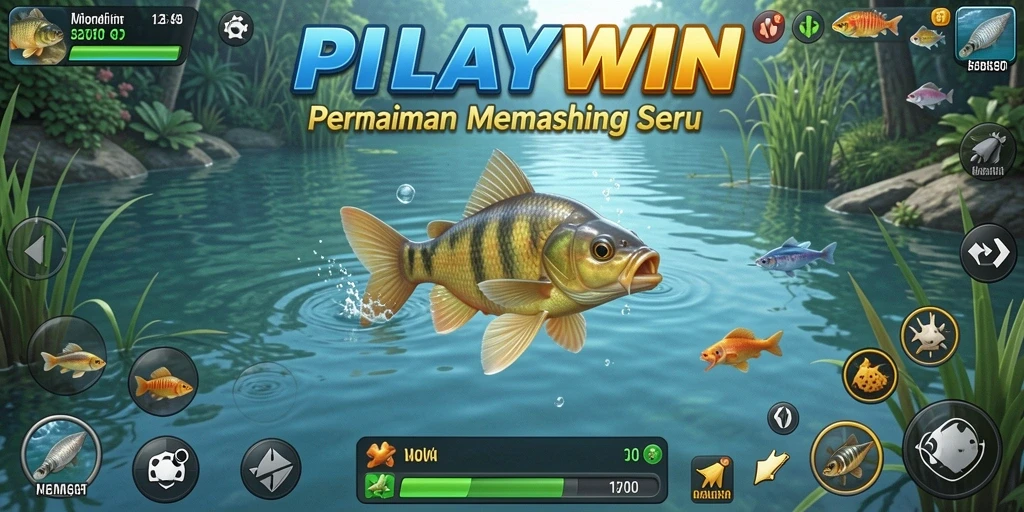 Gameplay seru memancing ikan di lautan yang indah.