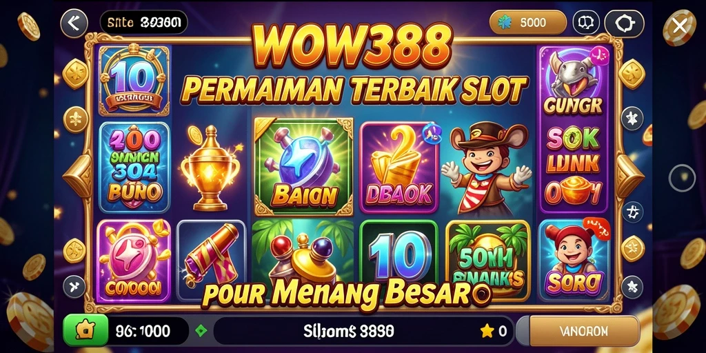 Screenshot dari gameplay WOW388 yang menarik dengan berbagai tema slot.